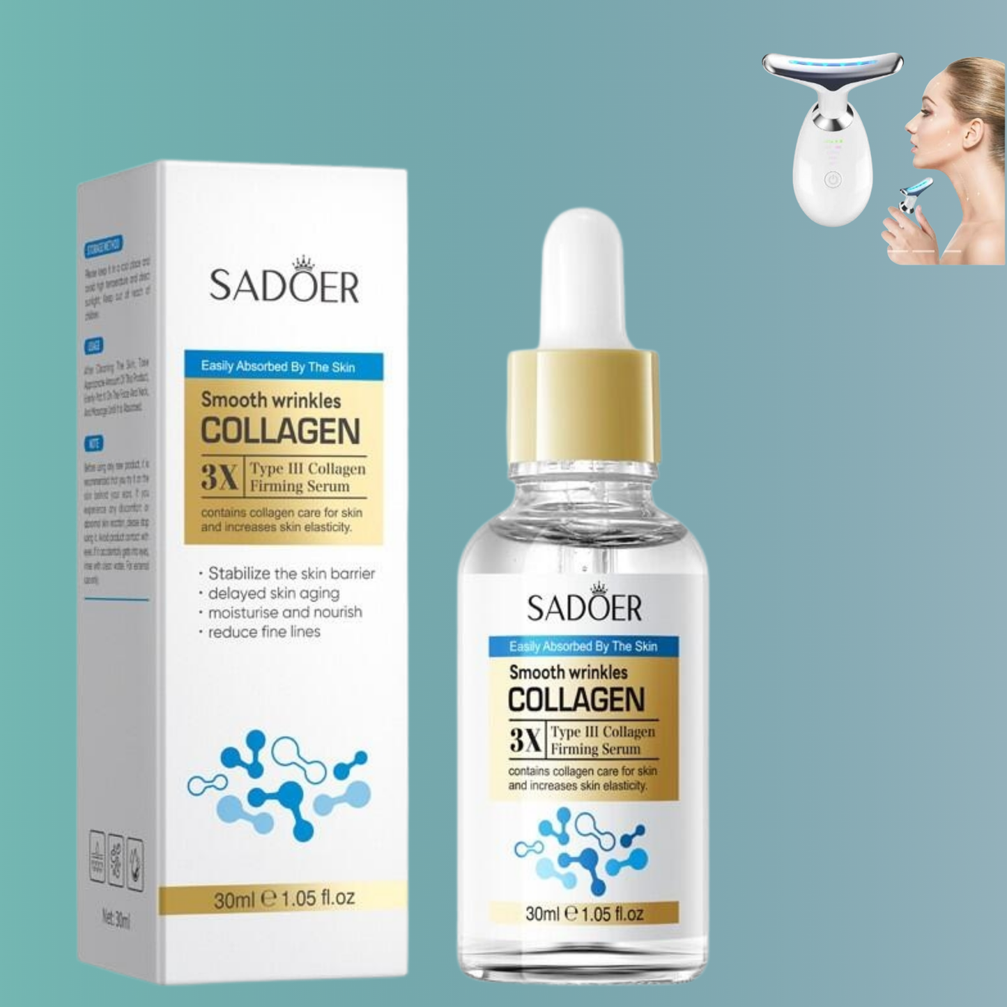 Escultor facial LED 3 en 1